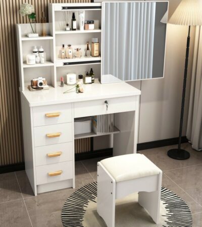 white modern dressing vanity table with a mirror, modern white vanity table, white dressing table with mirror, sleek vanity desk, minimalist vanity table, contemporary white dressing table, white makeup table with mirror, elegant vanity table, modern makeup vanity, vanity table with drawers, white dressing table set, white mirror vanity table, bedroom vanity table, stylish makeup station, dressing table with storage, modern dressing desk, mirror dressing table, white furniture vanity, white wood vanity table, compact dressing table, chic vanity with mirror, dressing table with stool, modern bedroom vanity, glossy white vanity table, beauty station with mirror, vanity table with compartments, fashion dressing table, white vanity for makeup, mirror table with drawers, simple white dressing table, white vanity with storage, elegant dressing table set, white modern makeup table, spacious vanity table, decorative vanity table, dressing mirror table, sleek white vanity, minimalist dressing station, functional vanity table, dressing table for bedroom, modern vanity with mirror, white compact vanity, clean design vanity table, table for makeup and grooming, white furniture dressing table, mirror and drawer vanity, white table with mirror top, beauty vanity for bedroom, white dresser vanity, multifunctional vanity desk, makeup corner table, mirror attached vanity, stylish dressing furniture, contemporary vanity set, white cosmetic table, dressing table for women, makeup vanity furniture, compact dressing table with mirror, white tabletop vanity, white desk with mirror, organized vanity table, personal grooming table, white dressing station, modern mirror furniture, white vanity with elegant finish, classic white dressing table, decorative white makeup table, mirror top dressing table, slim vanity table, space-saving vanity, white makeup dresser, white beauty table with drawers, dressing table with lights (optional), white wooden vanity desk, modern style dressing table, dressing table with round mirror, vanity unit for makeup, glossy finish dressing table, white lacquer vanity table, vanity table for skincare routine, modern feminine vanity, home vanity station, modern beauty desk, white grooming table, lighted mirror vanity, white makeup table with stool, mirror furniture for bedroom, white minimalist dressing desk, vanity table for small spaces, stylish grooming station, sleek makeup desk, elegant mirror vanity table, white mirror and drawers set, dressing area furniture.