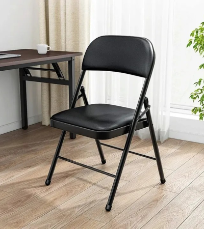 folding black office chair, black foldable office chair, collapsible office chair, black portable office chair, foldable desk chair, folding chair for office use, space-saving office chair, black folding work chair, ergonomic foldable office chair, black folding chair with backrest, lightweight folding office chair, black compact office chair, fold-up office chair, folding chair with cushion, black mesh folding chair, foldable office visitor chair, foldable task chair, folding conference room chair, black folding computer chair, folding chair for remote work, modern black folding chair, office folding chair with armrests, black folding meeting chair, heavy-duty folding office chair, sleek black foldable chair