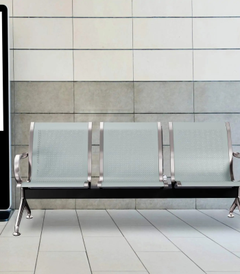 steel three-person bench, 3-seater steel bench, metal waiting area bench, three-seat office bench, steel public seating bench, airport style metal bench, heavy-duty steel bench, three-person seating bench, commercial steel bench, hospital waiting bench, office reception steel bench, steel bench with armrests, modern steel bench for lobby, durable 3-seater metal bench, indoor steel waiting bench, steel bench for clinics and offices, rust-resistant steel bench, ergonomic steel bench, powder-coated metal bench, steel visitor seating bench, three-seat lobby bench, institutional use steel bench, high-capacity metal bench, steel hallway bench seating