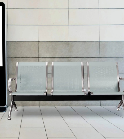 steel three-person bench, 3-seater steel bench, metal waiting area bench, three-seat office bench, steel public seating bench, airport style metal bench, heavy-duty steel bench, three-person seating bench, commercial steel bench, hospital waiting bench, office reception steel bench, steel bench with armrests, modern steel bench for lobby, durable 3-seater metal bench, indoor steel waiting bench, steel bench for clinics and offices, rust-resistant steel bench, ergonomic steel bench, powder-coated metal bench, steel visitor seating bench, three-seat lobby bench, institutional use steel bench, high-capacity metal bench, steel hallway bench seating