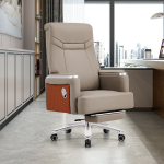 Experience premium comfort and executive-class ergonomics with the Executive Office Seat with Footrest. Designed for long hours of work or gaming, it features a reclining back, extendable footrest, and plush cushioning—perfect for modern professionals seeking style, support, and relaxation in one chair.