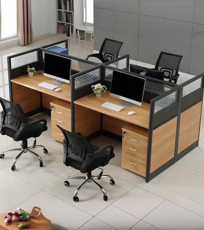 4-way modular office workstation, modular office workstation, 4-person office workstation, multi-person office desk, team workstation desk, collaborative office furniture, open plan workstation, shared office desk, office desk for 4 people, modern office workstation, ergonomic modular workstation, office workstation furniture, office cubicle workstation, workstation with partitions, office partition desk, modular workstation setup, professional office furniture, modern team desk, multi-user workstation, 4-way desk cluster, space-saving office desk, workstation table, office workstation unit, office system furniture, modular team workstation, modular work desk, multi-seat office desk, business workstation furniture, contemporary workstation setup, 4-person modular table, office desk group setup, customizable workstation, workstation with cable management, 4-seater desk system, executive modular workstation, open desk configuration, office cluster desk, workstation for startups, efficient office desk
