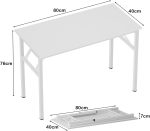 Short Description – Home Small Folding Table The Home Small Folding Table offers a practical and versatile solution for compact spaces. Its foldable design makes it easy to store when not in use, while the sturdy build ensures reliable performance for everyday tasks. Perfect for dining, studying, or extra workspace, this table adapts effortlessly to your needs. Key Features: Space-saving foldable design for easy storage Lightweight and portable for flexible use around the home Durable construction for long-lasting performance Smooth tabletop surface ideal for dining, working, or crafts Quick setup and folding with minimal effort