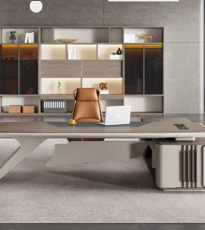 2025 Wooden Boss Luxury Desk – Prestige, Power, and Timeless Craftsmanship Command attention in your office with the 2025 Wooden Boss Luxury Desk, a statement piece that combines classic elegance with modern functionality. Designed for executives, directors, and leaders, this desk offers a spacious working area and premium wooden craftsmanship that reflects authority and refined taste. Constructed from high-quality wood with a flawless finish, it delivers durability, sophistication, and a professional presence. The expansive surface accommodates computers, files, and essential office tools, while its luxury detailing makes it a centerpiece for any corporate or high-end home office. Key Features: Premium solid wood construction for lasting durability Spacious desktop for efficient workflow and organization Elegant, luxury finish with timeless appeal Sturdy build for daily executive use Perfect for CEO offices, director suites, and upscale workspaces Easy to maintain and designed for long-term performance