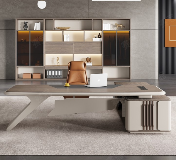 2025 Wooden Boss Luxury Desk – Prestige, Power, and Timeless Craftsmanship Command attention in your office with the 2025 Wooden Boss Luxury Desk, a statement piece that combines classic elegance with modern functionality. Designed for executives, directors, and leaders, this desk offers a spacious working area and premium wooden craftsmanship that reflects authority and refined taste. Constructed from high-quality wood with a flawless finish, it delivers durability, sophistication, and a professional presence. The expansive surface accommodates computers, files, and essential office tools, while its luxury detailing makes it a centerpiece for any corporate or high-end home office. Key Features: Premium solid wood construction for lasting durability Spacious desktop for efficient workflow and organization Elegant, luxury finish with timeless appeal Sturdy build for daily executive use Perfect for CEO offices, director suites, and upscale workspaces Easy to maintain and designed for long-term performance