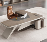 2025 Wooden Boss Luxury Desk – Prestige, Power, and Timeless Craftsmanship Command attention in your office with the 2025 Wooden Boss Luxury Desk, a statement piece that combines classic elegance with modern functionality. Designed for executives, directors, and leaders, this desk offers a spacious working area and premium wooden craftsmanship that reflects authority and refined taste. Constructed from high-quality wood with a flawless finish, it delivers durability, sophistication, and a professional presence. The expansive surface accommodates computers, files, and essential office tools, while its luxury detailing makes it a centerpiece for any corporate or high-end home office. Key Features: Premium solid wood construction for lasting durability Spacious desktop for efficient workflow and organization Elegant, luxury finish with timeless appeal Sturdy build for daily executive use Perfect for CEO offices, director suites, and upscale workspaces Easy to maintain and designed for long-term performance