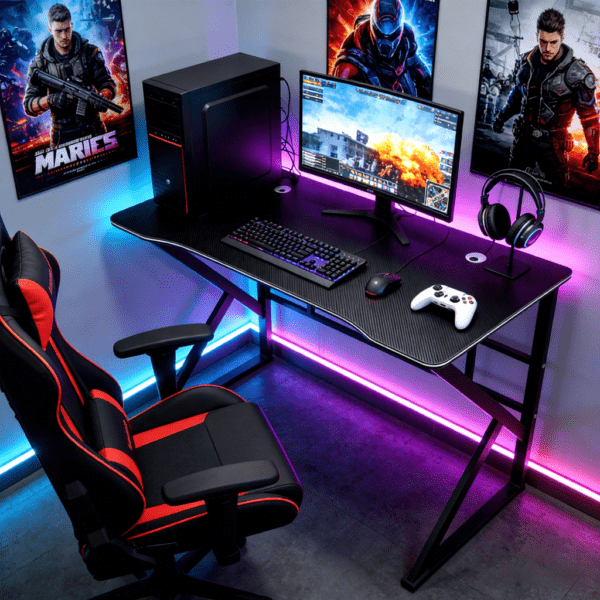 Modern Gaming Desk, gaming desk modern design, gamer computer desk, RGB gaming desk, gaming workstation desk, professional gaming table, ergonomic gaming desk, gaming desk with LED lights, modern computer gaming desk, gaming desk with monitor shelf, gaming desk with storage, gaming desk for home setup, gaming desk with cable management, carbon fiber gaming desk, gaming desk with cup holder, gaming desk with headphone hook, sturdy gaming desk, large gaming desk, gaming desk for small room, gaming desk for bedroom, minimalist gaming desk, black gaming desk, white gaming desk, gaming desk with drawers, gaming desk with keyboard tray, gaming desk for esports, pro gamer desk, gaming setup table, gaming PC desk, gaming desk with RGB strip, L shaped gaming desk, compact gaming desk, heavy duty gaming desk, gaming desk with metal frame, wooden gaming desk, gaming desk with tempered glass top, adjustable height gaming desk, standing gaming desk, gaming desk with mouse pad surface, gaming desk with gaming mat, corner gaming desk, gaming desk for streaming, gaming desk with dual monitor stand, gaming desk with CPU stand, modern gaming workstation, gaming desk for PS5, gaming desk for Xbox setup, gaming desk for console gaming, gaming desk for laptop gaming, gaming desk with power socket, gaming desk with USB port, gaming desk with cable tray, gaming desk with LED controller, gaming desk with gaming rack, gaming desk with carbon texture, gaming desk for teenagers, gaming desk for adults, affordable gaming desk, luxury gaming desk, premium gaming desk, gaming desk for office use, gaming desk for study and gaming, multipurpose gaming desk, gaming desk for creators, gaming desk for YouTube setup, gaming desk for Twitch streaming, gaming desk with sturdy legs, gaming desk with Z frame, gaming desk with K frame, gaming desk with T frame, modern black gaming desk, modern white gaming desk, modern RGB gaming desk, gaming desk with full surface mousepad, gaming desk with ergonomic design, gaming desk with reinforced steel frame, gaming desk with anti scratch surface, gaming desk with waterproof top, gaming desk with smooth finish, gaming desk for dual monitors, gaming desk for triple monitors, gaming desk with raised monitor stand, gaming desk with adjustable feet, gaming desk with footrest bar, gaming desk for compact spaces, gaming desk with side storage shelf, gaming desk with open shelves, gaming desk with closed storage, gaming desk with built in LED lights, gaming desk with remote control lights, gaming desk with gaming accessories holder, gaming desk with cable hole grommets, gaming desk with durable MDF top, gaming desk with solid wood top, gaming desk with steel legs, gaming desk with modern design finish, gaming desk for home office, gaming desk for workstation setup, gaming desk for competitive gaming, gaming desk for racing simulator setup, gaming desk with wide tabletop, gaming desk with deep surface, gaming desk with reinforced support beam, gaming desk with sleek design, gaming desk with minimalist aesthetic, gaming desk with industrial design, gaming desk with futuristic design, gaming desk for gaming room, gaming desk for studio setup, gaming desk for apartment, gaming desk for dorm room, gaming desk for kids gaming room, gaming desk for small apartments, gaming desk with compact footprint, gaming desk with spacious legroom, gaming desk with stable base, gaming desk with non slip feet, gaming desk with adjustable leveling feet, gaming desk with metal crossbar support, gaming desk with modern carbon fiber finish, gaming desk with red accents, gaming desk with blue LED lights, gaming desk with green LED lights, gaming desk with customizable RGB lighting, gaming desk with gaming aesthetic, gaming desk with premium build quality, gaming desk with durable frame, gaming desk with easy assembly, gaming desk with instruction manual, gaming desk with modern sleek edges, gaming desk with rounded corners, gaming desk with ergonomic height, gaming desk for long gaming sessions, gaming desk with anti wobble design, gaming desk with weight capacity 100kg, gaming desk with heavy duty build, gaming desk for high performance setup, gaming desk for high end PC, gaming desk with stylish finish, gaming desk with contemporary design, gaming desk for modern homes, gaming desk with smooth laminated surface, gaming desk with scratch resistant coating, gaming desk with heat resistant surface, gaming desk with high stability, gaming desk for professional gamers, gaming desk with wide leg support, gaming desk with durable coating, gaming desk with matte finish, gaming desk with glossy finish, gaming desk for gaming enthusiasts, gaming desk with modern workspace layout, gaming desk with multi functional design, gaming desk for remote work and gaming, gaming desk with spacious storage area, gaming desk with under desk shelf, gaming desk with adjustable monitor riser, gaming desk with LED lighting effects, gaming desk for immersive gaming setup, gaming desk for ultimate gaming experience, gaming desk with premium ergonomic support, gaming desk for high productivity, gaming desk with smart cable routing, gaming desk with stylish gaming theme, gaming desk with performance driven design, gaming desk with durable scratch proof top, gaming desk with thick tabletop board, gaming desk with solid construction, gaming desk for modern interior decor, gaming desk with contemporary workspace design, gaming desk for gaming lounge, gaming desk with modern urban style, gaming desk with cool gamer aesthetic, gaming desk with high quality materials, gaming desk with strong metal structure, gaming desk for immersive PC gaming, gaming desk with RGB edge lighting, gaming desk with under glow LED lights, gaming desk with modern gaming theme, gaming desk with professional finish, gaming desk with advanced cable management system, gaming desk for multitasking setup, gaming desk with spacious tabletop for keyboard and mouse, gaming desk with optimized layout for gaming accessories, gaming desk with reinforced joints, gaming desk with stable foundation, gaming desk for gaming studio, gaming desk with long lasting durability, gaming desk with enhanced gaming comfort, gaming desk with bold modern design, gaming desk with stylish gamer look, gaming desk with contemporary gamer theme, gaming desk with compact modern build, gaming desk with high tech design, gaming desk for digital creators, gaming desk with sleek black frame, gaming desk with white modern finish, gaming desk with modern gamer workspace concept, gaming desk with durable reinforced legs, gaming desk with efficient space usage, gaming desk with innovative gaming design, gaming desk with performance optimized layout, gaming desk for esports tournaments practice, gaming desk with practical storage solution, gaming desk with modern LED illuminated edges, gaming desk with anti vibration stability, gaming desk with ergonomic wrist support height, gaming desk with futuristic RGB glow, gaming desk with high end aesthetic finish, gaming desk with functional storage compartments, gaming desk with modern minimal design theme, gaming desk with bold color accents, gaming desk with high quality hardware fittings, gaming desk with sleek carbon fiber texture, gaming desk with heavy steel base, gaming desk with smooth ergonomic edges, gaming desk with balanced weight distribution, gaming desk with gamer friendly features, gaming desk with smart modern engineering, gaming desk with stylish performance look, gaming desk with optimal surface space, gaming desk with advanced gaming features, gaming desk with modern innovation style, gaming desk with durable gaming surface, gaming desk with high stability performance, gaming desk with adjustable desk feet support, gaming desk with pro gamer style finish, gaming desk with dynamic LED atmosphere lighting, gaming desk with smooth cable routing channels, gaming desk with ultra wide tabletop, gaming desk with contemporary black and red design, gaming desk with stable reinforced frame support, gaming desk with professional gamer inspired design, gaming desk with enhanced durability coating, gaming desk with sturdy gaming platform build, gaming desk with modern high performance structure, gaming desk with creative gamer inspired aesthetics, gaming desk with superior quality surface finish, gaming desk with modern gaming lifestyle design, gaming desk with robust engineered wood top, gaming desk with reinforced metal framework, gaming desk with immersive gaming environment design, gaming desk with high load capacity support, gaming desk with ultra modern gamer finish, gaming desk with strong support structure, gaming desk with ergonomic gaming height, gaming desk with minimalist gamer appeal, gaming desk with performance grade materials, gaming desk with modern sleek gamer layout, gaming desk with durable gaming workstation build, gaming desk with advanced structural design, gaming desk with aesthetic gamer room look, gaming desk with stylish modern gamer surface, gaming desk with practical gamer focused design, gaming desk with enhanced workspace organization, gaming desk with modern gamer productivity style, gaming desk with premium gaming room furniture design, gaming desk with sleek performance driven finish, gaming desk with compact yet spacious tabletop, gaming desk with modern performance engineered structure.Modern Gaming Desk in Nairobi, Modern Gaming Desk in Mombasa, Modern Gaming Desk in Kisumu, Modern Gaming Desk in Nakuru, Modern Gaming Desk in Eldoret, Modern Gaming Desk in Thika, Modern Gaming Desk in Ruiru, Modern Gaming Desk in Juja, Modern Gaming Desk in Kiambu, Modern Gaming Desk in Kikuyu, Modern Gaming Desk in Limuru, Modern Gaming Desk in Ngong, Modern Gaming Desk in Kiserian, Modern Gaming Desk in Ongata Rongai, Modern Gaming Desk in Kitengela, Modern Gaming Desk in Athi River, Modern Gaming Desk in Syokimau, Modern Gaming Desk in Mlolongo, Modern Gaming Desk in Machakos, Modern Gaming Desk in Kangundo, Modern Gaming Desk in Tala, Modern Gaming Desk in Matuu, Modern Gaming Desk in Kitui, Modern Gaming Desk in Mwingi, Modern Gaming Desk in Embu, Modern Gaming Desk in Meru, Modern Gaming Desk in Nanyuki, Modern Gaming Desk in Nyeri, Modern Gaming Desk in Karatina, Modern Gaming Desk in Othaya, Modern Gaming Desk in Kerugoya, Modern Gaming Desk in Chuka, Modern Gaming Desk in Isiolo, Modern Gaming Desk in Marsabit, Modern Gaming Desk in Moyale, Modern Gaming Desk in Garissa, Modern Gaming Desk in Wajir, Modern Gaming Desk in Mandera, Modern Gaming Desk in Malindi, Modern Gaming Desk in Kilifi, Modern Gaming Desk in Watamu, Modern Gaming Desk in Mtwapa, Modern Gaming Desk in Vipingo, Modern Gaming Desk in Lamu, Modern Gaming Desk in Ukunda, Modern Gaming Desk in Diani, Modern Gaming Desk in Kwale, Modern Gaming Desk in Voi, Modern Gaming Desk in Taveta, Modern Gaming Desk in Bungoma, Modern Gaming Desk in Webuye, Modern Gaming Desk in Kimilili, Modern Gaming Desk in Kakamega, Modern Gaming Desk in Mumias, Modern Gaming Desk in Busia, Modern Gaming Desk in Siaya, Modern Gaming Desk in Ugunja, Modern Gaming Desk in Kisii, Modern Gaming Desk in Nyamira, Modern Gaming Desk in Kericho, Modern Gaming Desk in Bomet, Modern Gaming Desk in Narok, Modern Gaming Desk in Kilgoris, Modern Gaming Desk in Kajiado, Modern Gaming Desk in Namanga, Modern Gaming Desk in Naivasha, Modern Gaming Desk in Gilgil, Modern Gaming Desk in Nyahururu, Modern Gaming Desk in Eldama Ravine, Modern Gaming Desk in Kabarnet, Modern Gaming Desk in Maralal, Modern Gaming Desk in Lodwar, Modern Gaming Desk in Kapenguria, Modern Gaming Desk in Kitale, Modern Gaming Desk in Kapsabet, Modern Gaming Desk in Iten, Modern Gaming Desk in Homa Bay, Modern Gaming Desk in Migori, Modern Gaming Desk in Rongo, Modern Gaming Desk in Awendo, Modern Gaming Desk in Kehancha, Modern Gaming Desk in Mbita, Modern Gaming Desk in Oyugis, Modern Gaming Desk in Litein, Modern Gaming Desk in Sotik, Modern Gaming Desk in Londiani, Modern Gaming Desk in Emali, Modern Gaming Desk in Sultan Hamud, Modern Gaming Desk in Makindu, Modern Gaming Desk in Kibwezi, Modern Gaming Desk in Westlands, Modern Gaming Desk in Karen, Modern Gaming Desk in Kilimani, Modern Gaming Desk in Kileleshwa, Modern Gaming Desk in Parklands, Modern Gaming Desk in Lavington, Modern Gaming Desk in Runda, Modern Gaming Desk in Ruaka, Modern Gaming Desk in Thome, Modern Gaming Desk in Roysambu, Modern Gaming Desk in Kasarani, Modern Gaming Desk in Zimmerman, Modern Gaming Desk in Kahawa West, Modern Gaming Desk in Kahawa Sukari, Modern Gaming Desk in Githurai, Modern Gaming Desk in Donholm, Modern Gaming Desk in Umoja, Modern Gaming Desk in Buruburu, Modern Gaming Desk in Embakasi, Modern Gaming Desk in Pipeline, Modern Gaming Desk in Komarock, Modern Gaming Desk in Kayole, Modern Gaming Desk in Dandora, Modern Gaming Desk in Eastleigh, Modern Gaming Desk in South B, Modern Gaming Desk in South C, Modern Gaming Desk in Langata, Modern Gaming Desk in Dagoretti, Modern Gaming Desk in Kinoo, Modern Gaming Desk in Kawangware, Modern Gaming Desk in Rongai, Modern Gaming Desk in Nyali, Modern Gaming Desk in Bamburi, Modern Gaming Desk in Shanzu, Modern Gaming Desk in Likoni, Modern Gaming Desk in Changamwe, Modern Gaming Desk in Kisauni, Modern Gaming Desk in Mariakani, Modern Gaming Desk in Kaloleni, Modern Gaming Desk in Hola, Modern Gaming Desk in Garsen, Modern Gaming Desk in Bura, Modern Gaming Desk in Witu